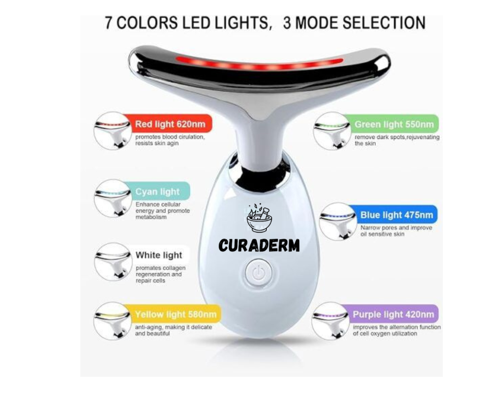 Skin Lift Electric Facial & Neck Massager .| LED Powered Face Massager For Facial At Home